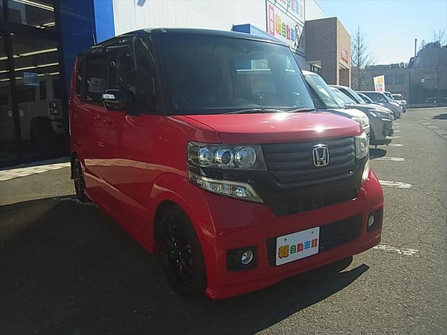 Ｎ－ＢＯＸ＋カスタム Ｇ・Ａパッケージ　ＡＢＳ　衝突軽減ブレーキ　片側パワースライドドア　アイドリングＳＴＯＰ　スマートキー　イモビ　横滑り防止装置　オートエアコン　ＥＴＣ　オートライト　サイドカーテンエアバック　ブレーキサポート　エアＢ（3枚目）
