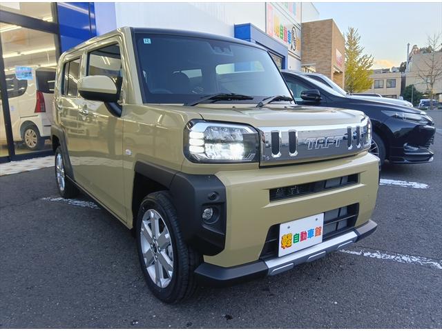 タフト Ｇターボ　クロムベンチャー　届出済未使用車　衝突軽減ブレーキ　シートヒーター　ＬＥＤヘッドライト　スマートキー　プッシュスタート　純正アルミホイール　誤発進抑制　横滑り防止　Ｗ・サイド・カーテンエアバック　アイドリングストップ（3枚目）