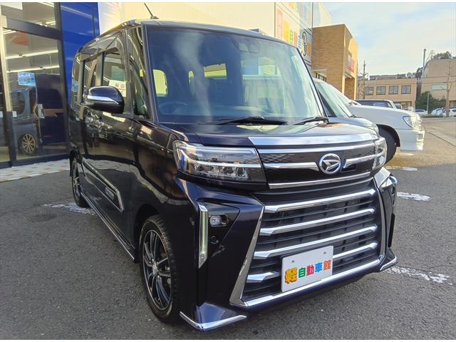 タント カスタムＲＳ　ターボ　純正ナビＴＶ　パノラマモニター　後期型　衝突軽減ブレーキ　Ｂｌｕｅｔｏｏｔｈ　バックカメラ　ドラレコ　両側パワースライドドア　ＥＴＣ　禁煙車　シートヒーター　誤発進抑制装置　横滑り防止装置（3枚目）