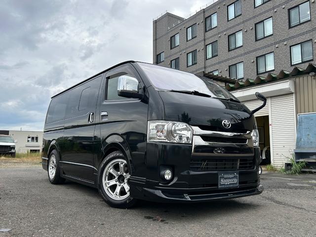 レジアスエースバン スーパーＧＬ　ダークプライム　遂に完成ハイエースカスタム車両１．５インチローダウン　フルエアロ　オーバーフェンダーアルミホイール　スマートキー　エンジンスターター　ＬＥＤライトフオグ　４ＷＤ　ダークプライム　室内灯ＬＥＤ（77枚目）