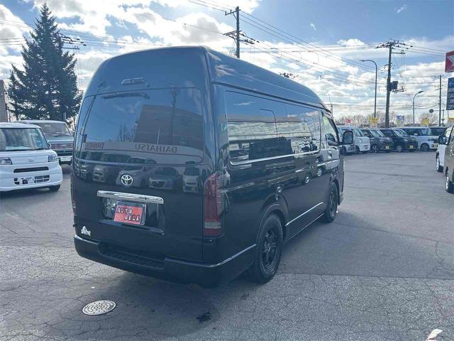 ハイエースバン ロング ハイルーフ キャンピングカー 4WD キャンピングカー ドライブレコーダー ETC 全周囲カメラ ナビ TV レーンアシスト 衝突被害軽減システム スライドドア オートマチックハイビーム キーレスエントリー 電動格納ミラー(8枚目)