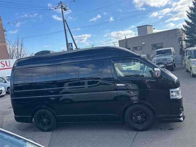 ハイエースバン ロング ハイルーフ キャンピングカー 4WD キャンピングカー ドライブレコーダー ETC 全周囲カメラ ナビ TV レーンアシスト 衝突被害軽減システム スライドドア オートマチックハイビーム キーレスエントリー 電動格納ミラー(9枚目)