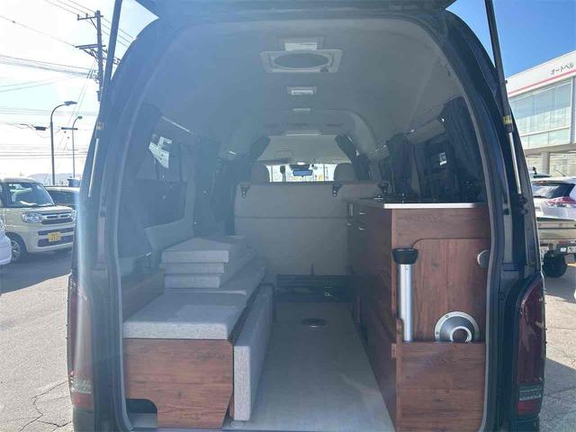 ハイエースバン ロング ハイルーフ キャンピングカー 4WD キャンピングカー ドライブレコーダー ETC 全周囲カメラ ナビ TV レーンアシスト 衝突被害軽減システム スライドドア オートマチックハイビーム キーレスエントリー 電動格納ミラー(47枚目)