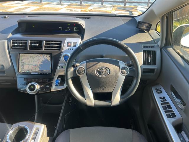 プリウスアルファ Ｓツーリングセレクション　アルパイン８インチメモリーナビ　ＣＤ　ＤＶＤ　フルセグＴＶ　Ｂｌｕｅｔｏｏｔｈ　バックカメラ　寒冷地仕様　ステアリングスイッチ　スマートキー　プッシュスタート　ＨＩＤ　フォグライト　１７インチアルミ（16枚目）