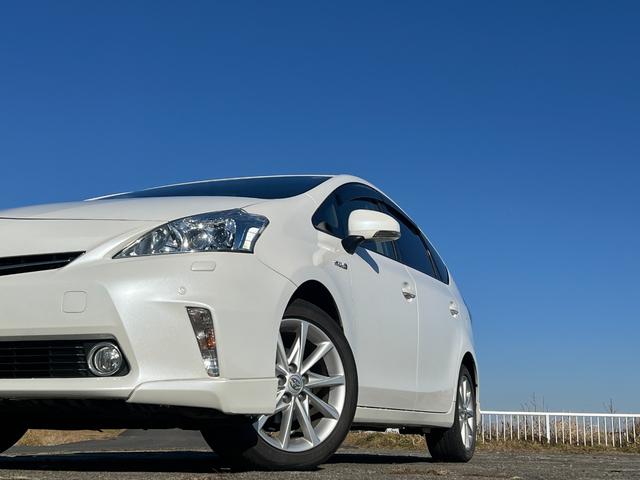 プリウスアルファ Ｓツーリングセレクション　アルパイン８インチメモリーナビ　ＣＤ　ＤＶＤ　フルセグＴＶ　Ｂｌｕｅｔｏｏｔｈ　バックカメラ　寒冷地仕様　ステアリングスイッチ　スマートキー　プッシュスタート　ＨＩＤ　フォグライト　１７インチアルミ（22枚目）