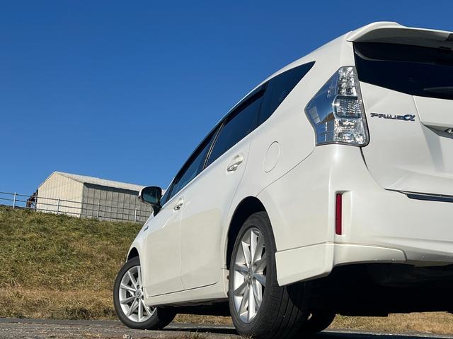 プリウスアルファ Ｓツーリングセレクション　アルパイン８インチメモリーナビ　ＣＤ　ＤＶＤ　フルセグＴＶ　Ｂｌｕｅｔｏｏｔｈ　バックカメラ　寒冷地仕様　ステアリングスイッチ　スマートキー　プッシュスタート　ＨＩＤ　フォグライト　１７インチアルミ（23枚目）