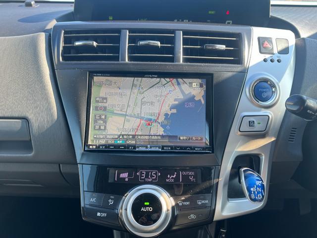 プリウスアルファ Ｓツーリングセレクション　アルパイン８インチメモリーナビ　ＣＤ　ＤＶＤ　フルセグＴＶ　Ｂｌｕｅｔｏｏｔｈ　バックカメラ　寒冷地仕様　ステアリングスイッチ　スマートキー　プッシュスタート　ＨＩＤ　フォグライト　１７インチアルミ（41枚目）