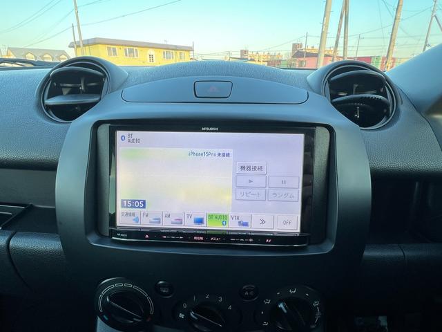 デミオ １３Ｃ　社外ナビ　ＣＤ　Ｂｌｕｅｔｏｏｔｈ　ワンセグＴＶ　キーレスキー　レベライザー　フォグ（41枚目）