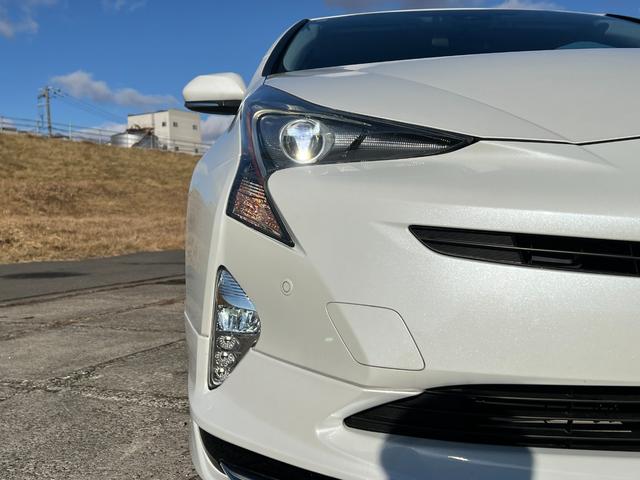 プリウス S 社外8インチナビ CD DVD Bluetooth バックカメラ モデリスタエアロ スマートキー 横滑り防止(25枚目)