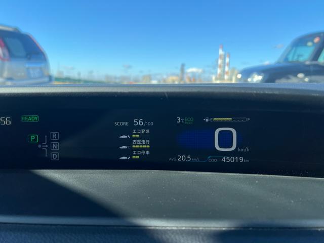 プリウス S 社外8インチナビ CD DVD Bluetooth バックカメラ モデリスタエアロ スマートキー 横滑り防止(45枚目)