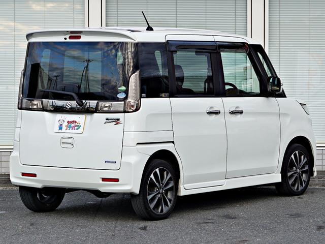 スペーシアカスタムZ ターボ AW 両側スライド片側電動ドア 前席シートヒーター インテリキー Iストップ ワンオーナー車 フルオートエアコン ナビTV オートクルーズ 禁煙 キーレスキー DVDパワーウインドウベンチシート4WD(9枚目)