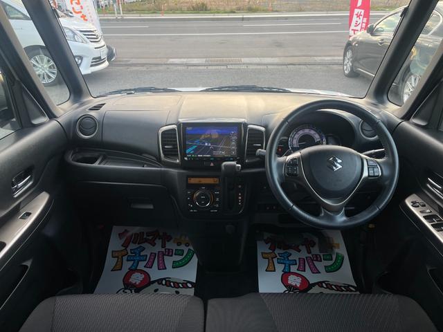 スペーシアカスタムZ ターボ AW 両側スライド片側電動ドア 前席シートヒーター インテリキー Iストップ ワンオーナー車 フルオートエアコン ナビTV オートクルーズ 禁煙 キーレスキー DVDパワーウインドウベンチシート4WD(20枚目)