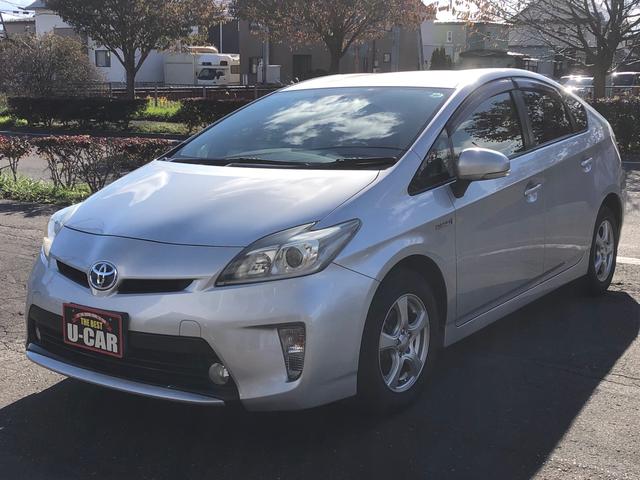 プリウス Ｓ　後期型　車検整備付　メモリーナビ　　スマートキー寒冷地仕様（5枚目）