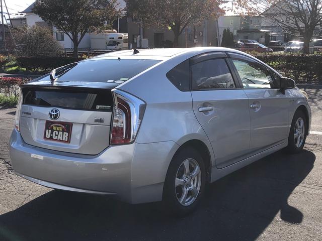 プリウス Ｓ　後期型　車検整備付　メモリーナビ　　スマートキー寒冷地仕様（8枚目）