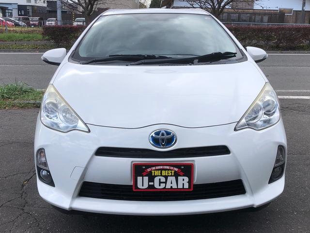 アクア S 車検整備付 メモリーナビ 寒冷地仕様 スマートキー(4枚目)