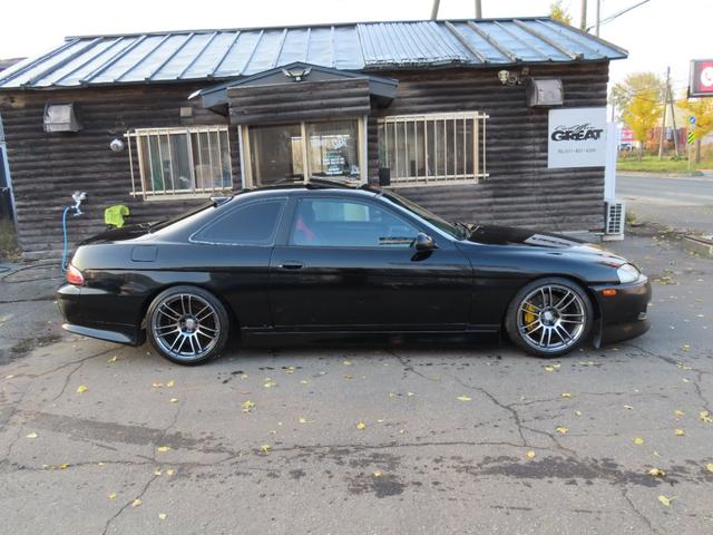 ソアラ 2.5GT-T サンルーフ ハイフロータービン センチュリー用キャリパー 2wayLSD GReddyブーコン 社外ナックル 車高調 前置I/C アルミホイール ABS エアコン パワーステアリング パワーウィンドウ(6枚目)