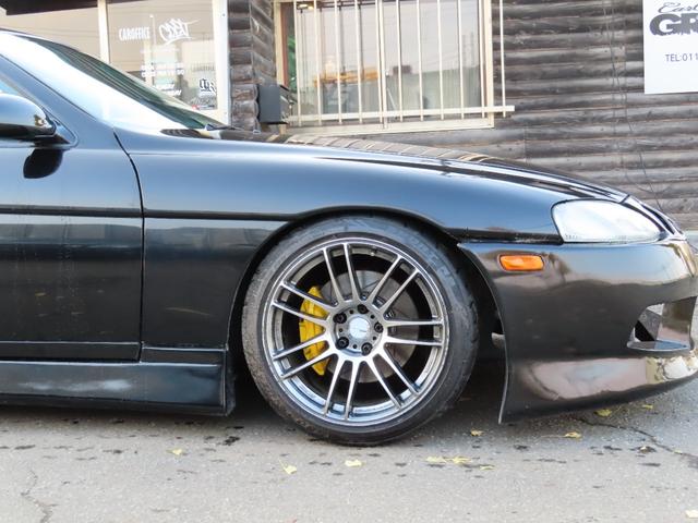 ソアラ 2.5GT-T サンルーフ ハイフロータービン センチュリー用キャリパー 2wayLSD GReddyブーコン 社外ナックル 車高調 前置I/C アルミホイール ABS エアコン パワーステアリング パワーウィンドウ(10枚目)