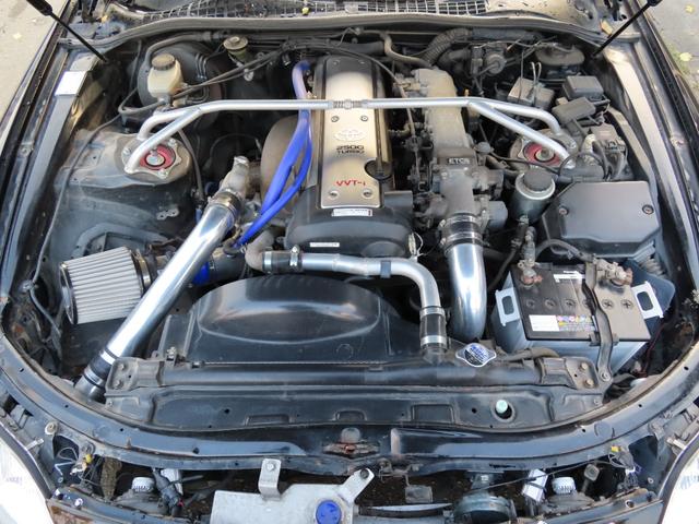 ソアラ 2.5GT-T サンルーフ ハイフロータービン センチュリー用キャリパー 2wayLSD GReddyブーコン 社外ナックル 車高調 前置I/C アルミホイール ABS エアコン パワーステアリング パワーウィンドウ(22枚目)