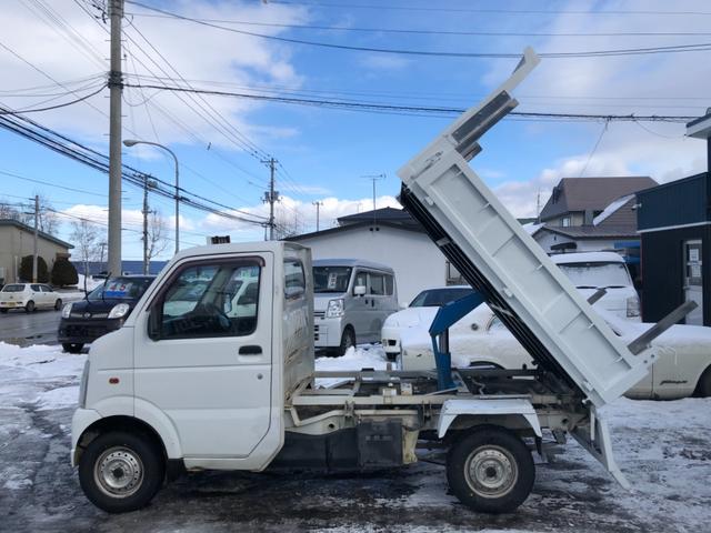 ダンプ 660 4WD 頑丈ダンプ 三方開 エアコン さし枠付 スタッドレス新品(23枚目)