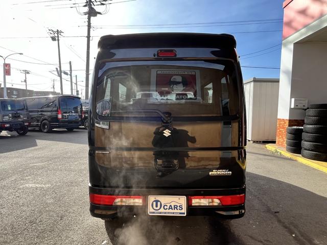 エブリイワゴン ＰＺターボ　登録済未使用車　衝突被害軽減ブレーキ　ハイルーフ　バックアイカメラ付ディスプレーオーディオ　片側電動スライドドア　ＬＥＤヘッドライト　レーンアシスト　シートヒーター　電動格納ミラー　オートライト（3枚目）