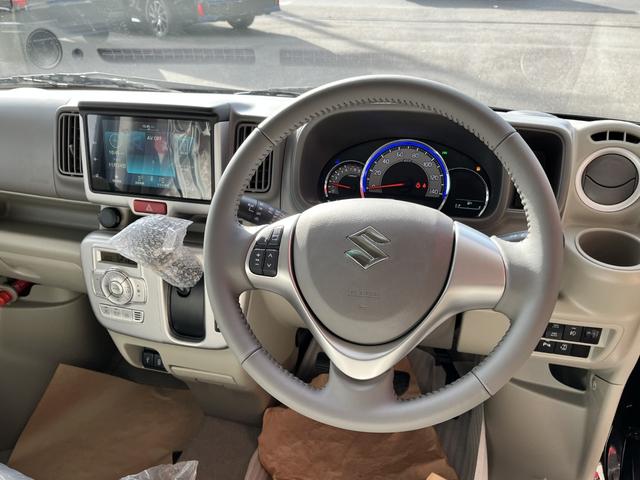 エブリイワゴン ＰＺターボ　登録済未使用車　衝突被害軽減ブレーキ　ハイルーフ　バックアイカメラ付ディスプレーオーディオ　片側電動スライドドア　ＬＥＤヘッドライト　レーンアシスト　シートヒーター　電動格納ミラー　オートライト（8枚目）