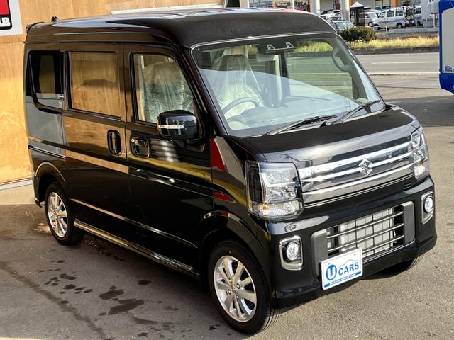 エブリイワゴン ＰＺターボ　登録済未使用車　衝突被害軽減ブレーキ　ハイルーフ　バックアイカメラ付ディスプレーオーディオ　片側電動スライドドア　ＬＥＤヘッドライト　レーンアシスト　シートヒーター　電動格納ミラー　オートライト（38枚目）