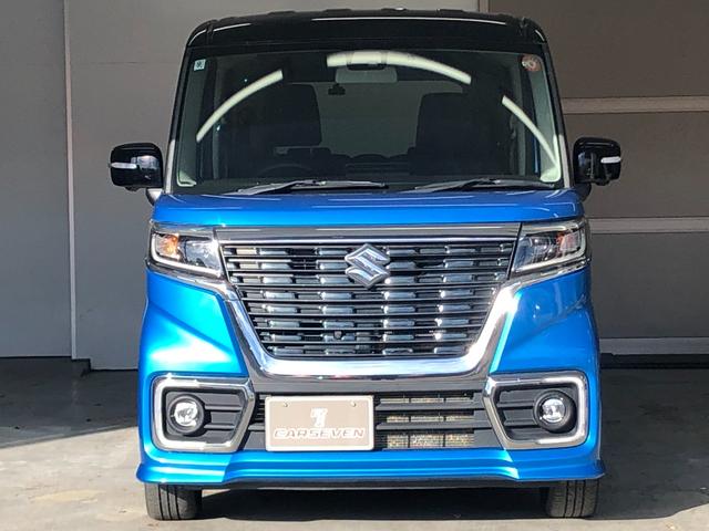 スペーシアカスタム 　夏冬タイヤ付き　純正８インチナビ　フルセグ　Ｂｌｕｅｔｏｏｔｈ　全方位カメラ　両側パワースライドドア　前席シートヒーター　純正エンジンスターター　デュアルセンサーブレーキサポート　車線逸脱　横滑り防止（3枚目）