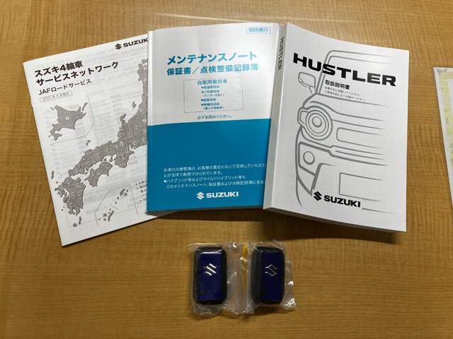 ハスラー ハイブリッドＸ　４ＷＤ　登録済み未使用車　純正９インチナビ　全方位カメラ　　ディスプレイオーディオ　フルセグ　Ｂｌｕｅｔｏｏｔｈ　走行モード変更　前席シートヒーター　アダプティブクルーズコントロール　ＬＥＤ（56枚目）