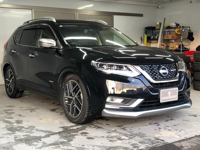 エクストレイル モード・プレミアi ハイブリッド 4WD プロパイロット アラウンドビューモニター ルーフレール 純正コネクトナビ デジタルインナーミラー レザーシート LEDヘッドライト シートヒーター ETC オーテック19インチAW BSM(3枚目)