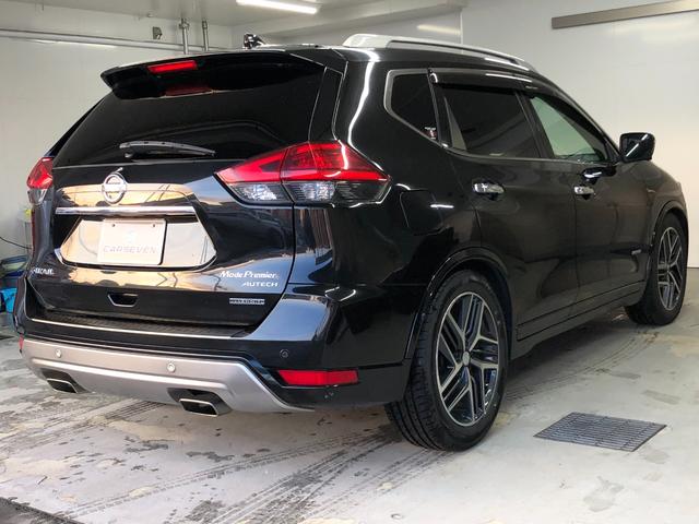 エクストレイル モード・プレミアi ハイブリッド 4WD プロパイロット アラウンドビューモニター ルーフレール 純正コネクトナビ デジタルインナーミラー レザーシート LEDヘッドライト シートヒーター ETC オーテック19インチAW BSM(5枚目)