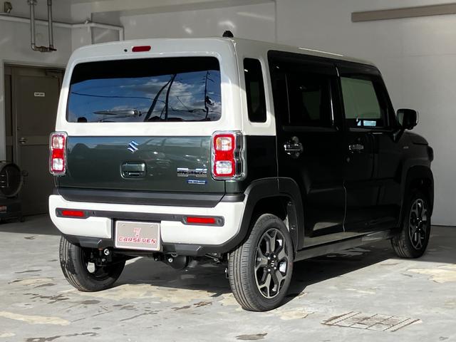 ハスラー ハイブリッドＸターボ　４ＷＤ　登録済み未使用車　純正９インチナビ　全方位カメラ　　スズキセーフティサポート　フルセグ　Ｂｌｕｅｔｏｏｔｈ　パドルシフト　前席シートヒーター　アダプティブクルーズコントロール　ＬＥＤ　禁煙車（5枚目）