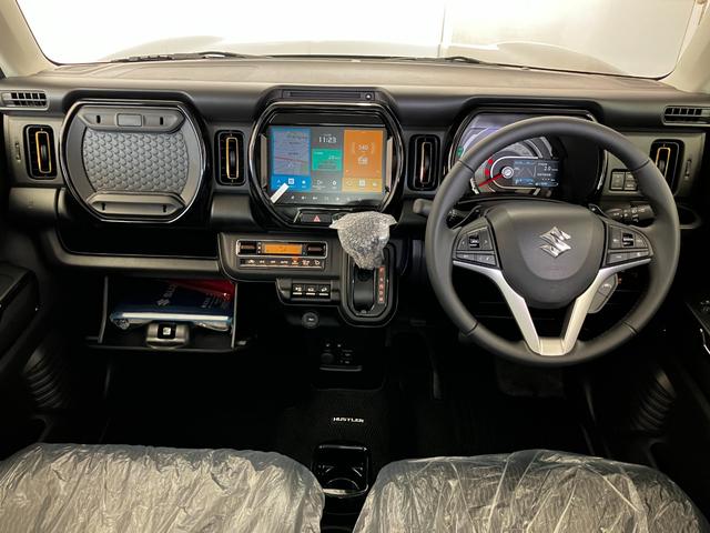 ハスラー ハイブリッドＸターボ　４ＷＤ　登録済み未使用車　純正９インチナビ　全方位カメラ　　スズキセーフティサポート　フルセグ　Ｂｌｕｅｔｏｏｔｈ　パドルシフト　前席シートヒーター　アダプティブクルーズコントロール　ＬＥＤ　禁煙車（14枚目）