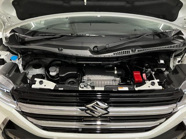 スペーシアカスタム ハイブリッドＸＳ　４ＷＤ　届出済未使用車　スズキセーフティー　スズキコネクト　全方位カメラ　９型ナビ　フルセグ　１５インチ純正ＡＷ　ＡｐｐｌｅＣａｒＰｌａｙ　ステアリングヒーター　電動パーキング　マルチユースフラップ（58枚目）