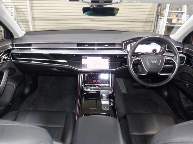 A8 55TFSIクワトロ 本州仕入 ナビ TV 360°カメラ B/T サンルーフ LEDヘッドライト BANG&OLUSEN 後席リモート 黒革 シートヒーター ヴァーチャルコックピット 電動トランク 全席電動シート(49枚目)