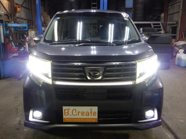 ムーヴ カスタム X ハイパー 4WD ナビ TV B/T スマートキー プッシュスタート LEDヘッドライト 純正エンスタ ベンチシート フォグランプ オートエアコン アイドリングストップ ステアリングスイッチ 純正AW(10枚目)