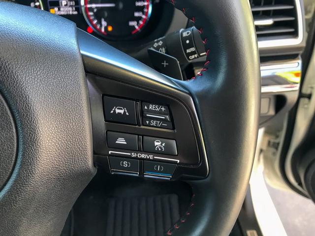1.6STIスポーツアイサイト 4WD ワンオーナー車 禁煙車 アイサイトVer3 純正メモリーナビ フルセグ DVD BLUETOOTH バックカメラ レーダークルコン 電動レザーシート シートヒーター LEDヘッドライト 保証書(30枚目)