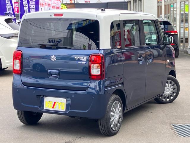 ワゴンＲスマイル ハイブリッドＳ　４ＷＤ　スズキセーフティサポート　社外ナビ　地デジＴＶ　Ｂｌｕｅｔｏｏｔｈ　バックカメラ　シートヒーター　両側電動スライドドア　ハイビームアシスト　ＥＴＣ　コーナーセンサー　衝突被害軽減装置　　禁煙車（9枚目）