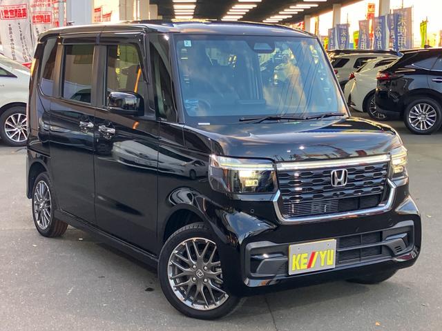 N-BOXカスタム ターボ 4WD 純正スマホ連携9型ナビ 地デジTV Bluetooth バックカメラ USB 両側電動スライドドア レーダークルーズ エンジンスターター シートヒーター ETC コーナーセンサー 1オーナー(7枚目)