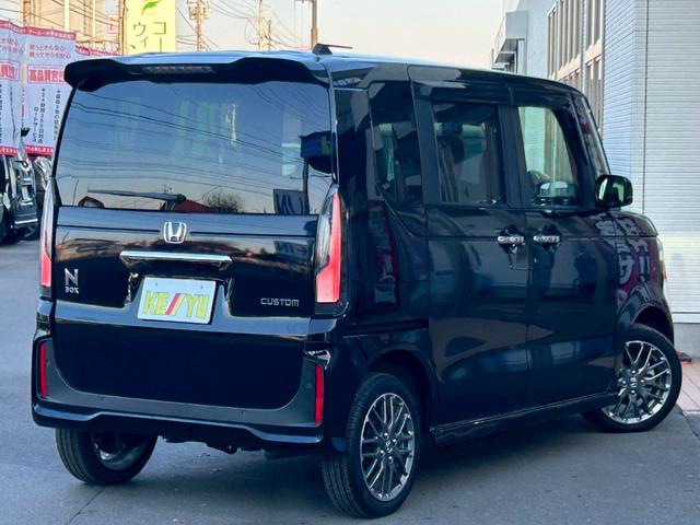 N-BOXカスタム ターボ 4WD 純正スマホ連携9型ナビ 地デジTV Bluetooth バックカメラ USB 両側電動スライドドア レーダークルーズ エンジンスターター シートヒーター ETC コーナーセンサー 1オーナー(9枚目)