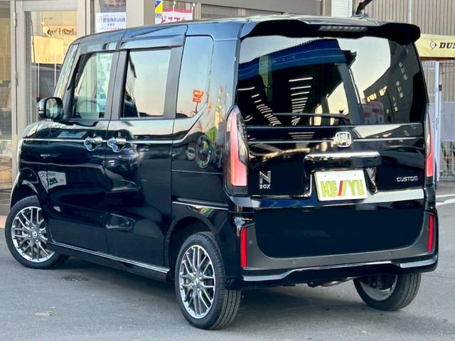 N-BOXカスタム ターボ 4WD 純正スマホ連携9型ナビ 地デジTV Bluetooth バックカメラ USB 両側電動スライドドア レーダークルーズ エンジンスターター シートヒーター ETC コーナーセンサー 1オーナー(11枚目)