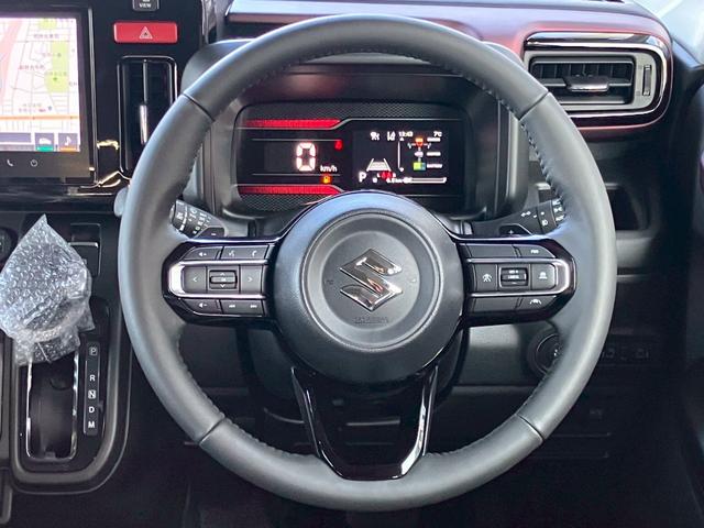 スペーシアカスタム ハイブリッドＸＳターボ　４ＷＤ　届出済未使用車　全方位モニター付９型ナビ　地デジＴＶ　スマホ連携　Ｂｌｕｅｔｏｏｔｈ　ＵＳＢ　追従レーダークルーズ　標識認知機能　レーンアシスト　誤発進抑制　コーナーセンサー　シートヒーター（28枚目）