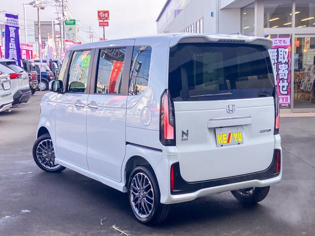 Ｎ－ＢＯＸカスタム ターボ　４ＷＤ　届出済未使用　ターボ　純正８型ナビ　地デジＴＶ　Ｂｌｕｅｔｏｏｔｈ　バックカメラ　両側電動スライドドア　追従クルーズコントロール　シートヒーター　ハーフ革シート　スマートキー　ホンダセンシング（11枚目）