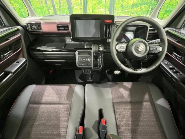 スペーシアカスタム ハイブリッドXS 届出済未使用車 両側電動スライドドア セーフティサポート 禁煙車 レーダークルーズ スマートキー シートヒーター LEDヘッドライト ステアリングヒーター オートブレーキホールド 革巻きステアリング(2枚目)