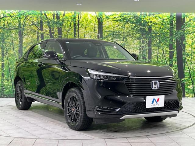 ヴェゼル e:HEV Z 4WD 純正ナビ バックカメラ 寒冷地仕様 衝突軽減 禁煙車 電動リアゲート ハーフレザーシート ドラレコ コーナーセンサー スマートキー LEDヘッド ビルトインETC 純正16インチアルミ(16枚目)