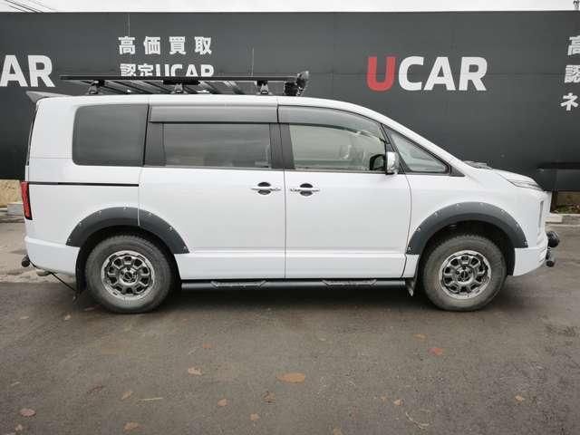 デリカＤ：５ Ｐ　ＪＡＯＳ製（ルーフラック・リヤラダー・ＬＥＤライト付グリル・サイドステップ・ルーフスポイラー・スキッドバー）　Ｄ：５専用１１型ナビ　ＥＴＣ　ドライブレコーダー　ＢＦグッドリッチオールテレーンタイヤ（23枚目）