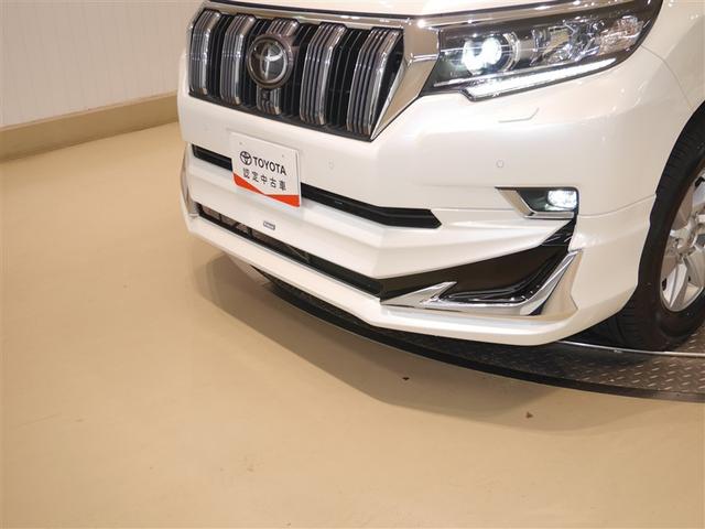ランドクルーザープラド ＴＸ　Ｌパッケージ　サンル－フ　横滑り防止機能　Ｂカメ　ナビＴＶ　衝突被害軽減　ワンオーナ　アルミ　運転席パワーシート　寒冷地仕様車　フルタイム４ＷＤ　本皮シート　クルコン　メモリーナビ　ＥＴＣ車載器　フルセグ地デジＴＶ（4枚目）
