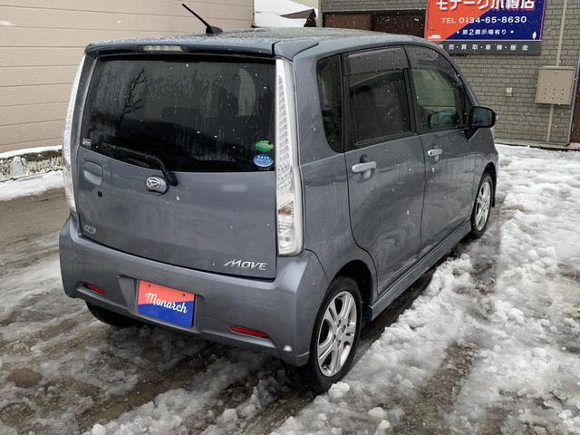 ムーヴ カスタム　ＲＳ　ＳＡ　４ＷＤ　ターボ　純正メモリーナビ地デジＴＶ　バックカメラ　ＨＩＤヘッドライト　スマートキー　プッシュスタート　ＥＴＣ　タイミングチェーン　ベンチシート（8枚目）