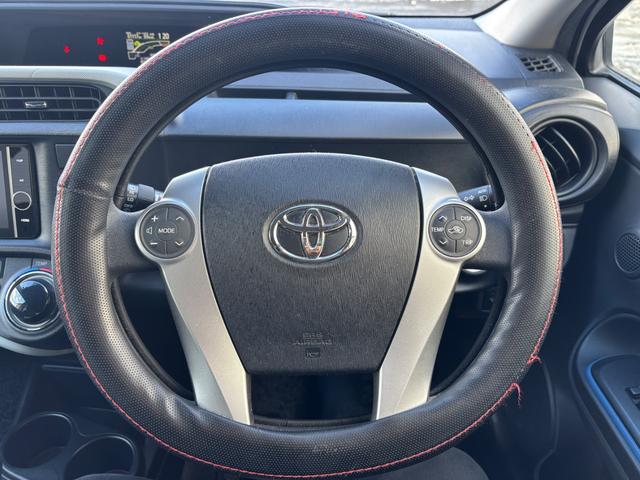 アクア Ｓ　ナビ　バックモニター　地デジ　Ｂｌｕｅｔｏｏｔｈ　夏冬タイヤ　スマートキー　寒冷地仕様（27枚目）