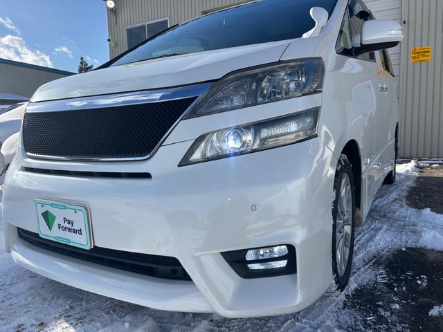 ヴェルファイア 2.4Z 両側電動スライドドア 純正後席モニター ナビ 地デジBluetooth バックモニター BBS19インチ夏タイヤアルミ付 新品スタッドレスタイヤ スマートキー エンジンスターター 前後ドラレコ(15枚目)