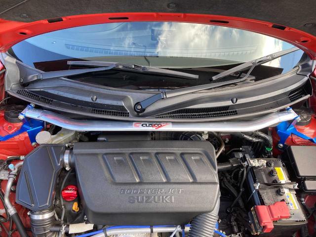 スイフトスポーツ ベースグレード VOLK RACING 夏冬タイヤ付 GReddyスポイラー GReddyダンパー GReddyブローオフバルブ、インタークーラー、ステアリング、マフラー クスコタワーバー ダウンサスRSR(11枚目)